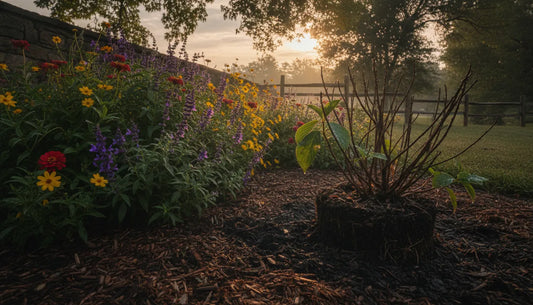 Recovering outdoor garden plants after drought and heat stress